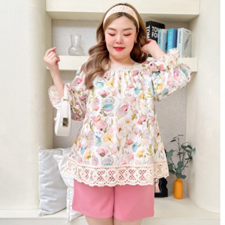 เสื้อสาวอวบ//มีอกถึง52//DaisyTop//PinkPastel