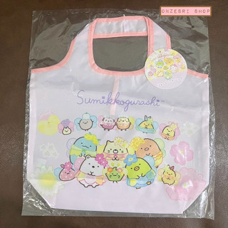 กระเป๋า San-X Shopping Bag ลาย Sumikko Gurashi - Zassou in the Fairy Flower Garden แบบลายสวนดอกไม้