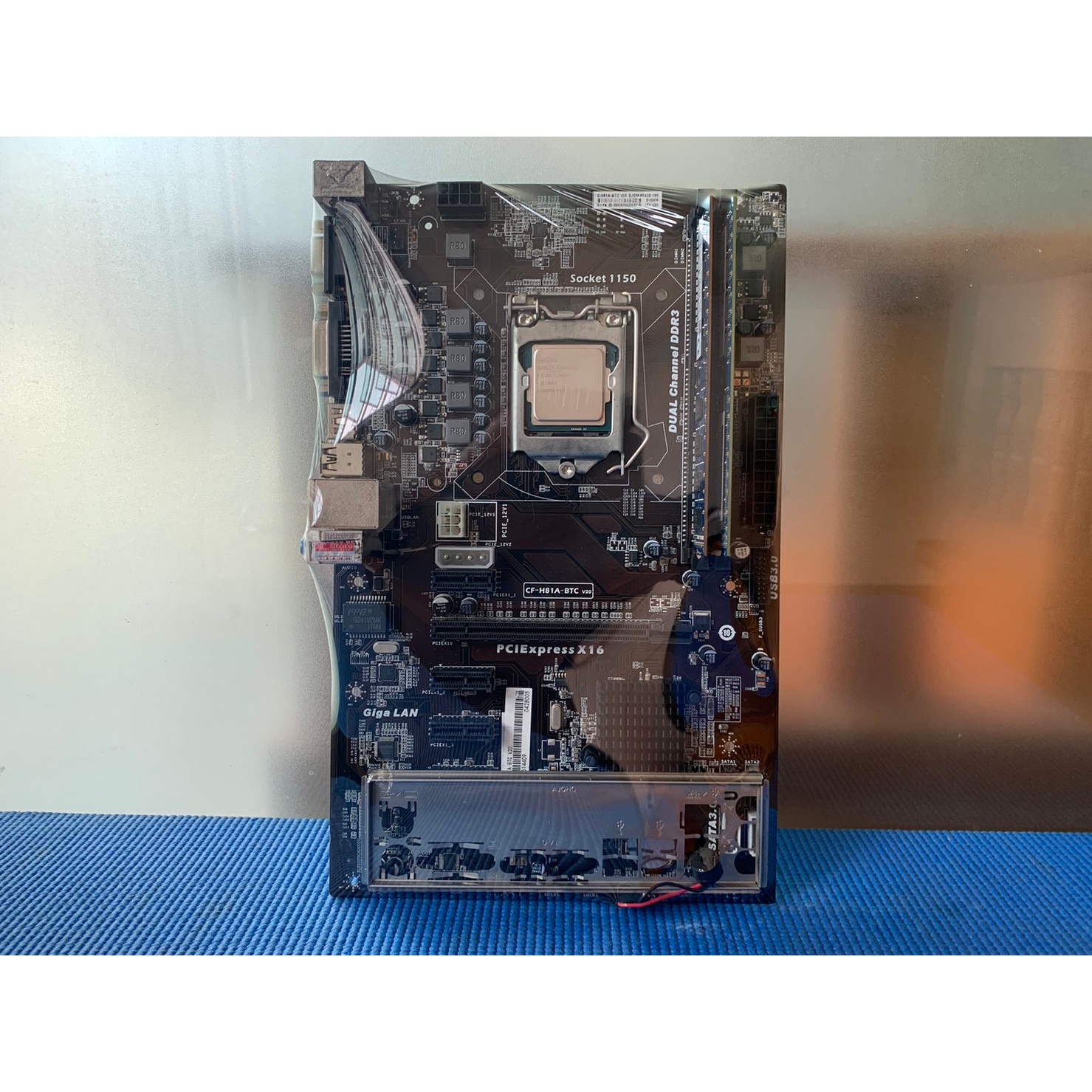 เมนบอร์ด COLORFUL CF-H81A-BTC Socket1150 + CPU i5-4460 RAM 8GB DDR3 พร้อมฝาหลัง สวยๆพร้อมใช้ (สินค้า