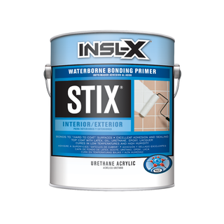 สีรองพื้นแรงยึดเกาะสูง รุ่น INSL-X® STIX PRIMER ยี่ห้อ เบนจามินมอร์ Benjamin Moore เหมาะสำหรับผิวไฮกลอสและผิวยึดเกาะยาก