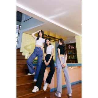 ST330 Sista Denim กางเกงยีนส์สไตล์คาร์โก้