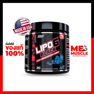 แฟตเบิร์นแบบผง Nutrex: Lipo-6 Black UC Powder 30 Servings , Ultra concentrated fat loss support complex