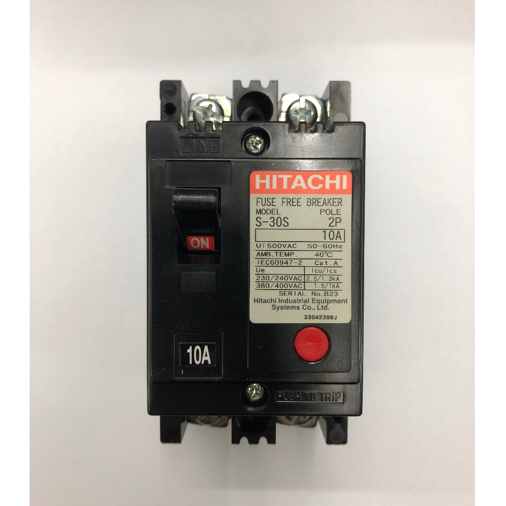 Breaker (MCCB) HITACHI S-30S Molded Case Circuit เบรคเกอร์ 2P 3P ฮิตาชิ