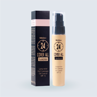 Mistine 24H Cover All Foundation SPF15 (25ml)รองพื้นที่ให้คุณสมบัติในการติดทนมากกว่า 24 ชั่วโมง