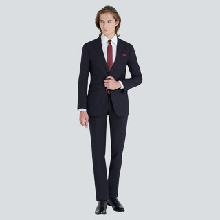 SUIT SELECT Navy Plain Slim Suit