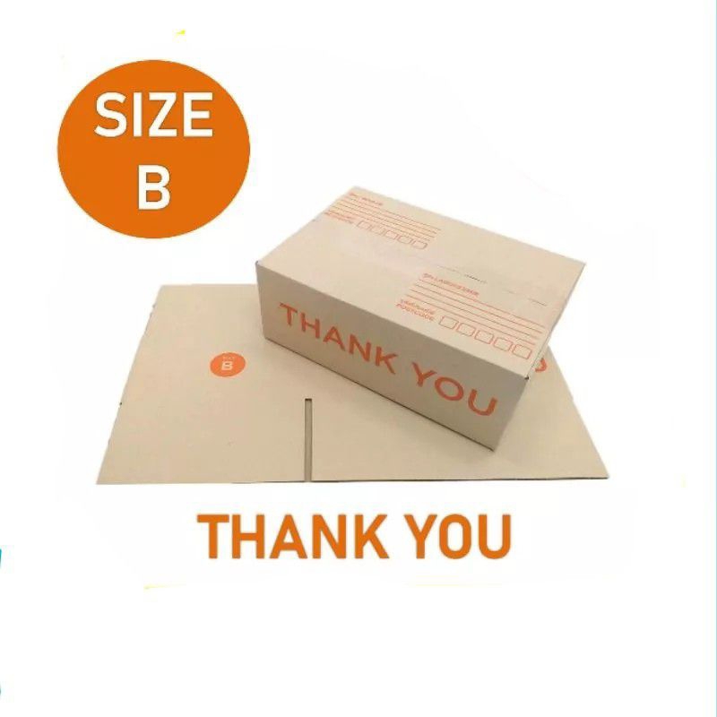 กล่องพัสดุ เบอร์ B Thank You กล่อง ปณ กล่องไปรษณีย์