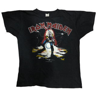 [จัดส่งฟรี!!!] เสื้อวงดนตรี Iron Maiden Maiden Japan ปี 1990 งานยุคต้นโดยนำแบบเสื้อ Maiden Japan ปี 1981 Size L