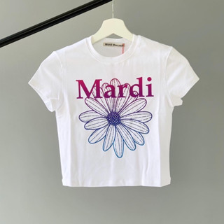 พร้อมส่ง Mardi Mercredi CROPPED TSHIRT FLOWERMARDI