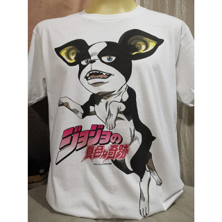 เสื้อวงนำเข้า Iggy JoJos Bizarre Adventure Anime Dragon Ball Street Fighter Boston Terrier Style Vintage T-Shirt