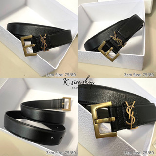 [ส่งฟรี] New Ysl Saint Laurent Belt 3cm