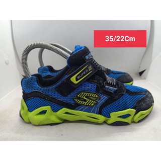 Skechers Size 35 ยาว 22 รองเท้ามือสอง เด็กเล็ก เด็กโต ผู้หญิงเท้าเล็ก  ผ้าใบ  แฟชั่น ลำลอง เที่ยว