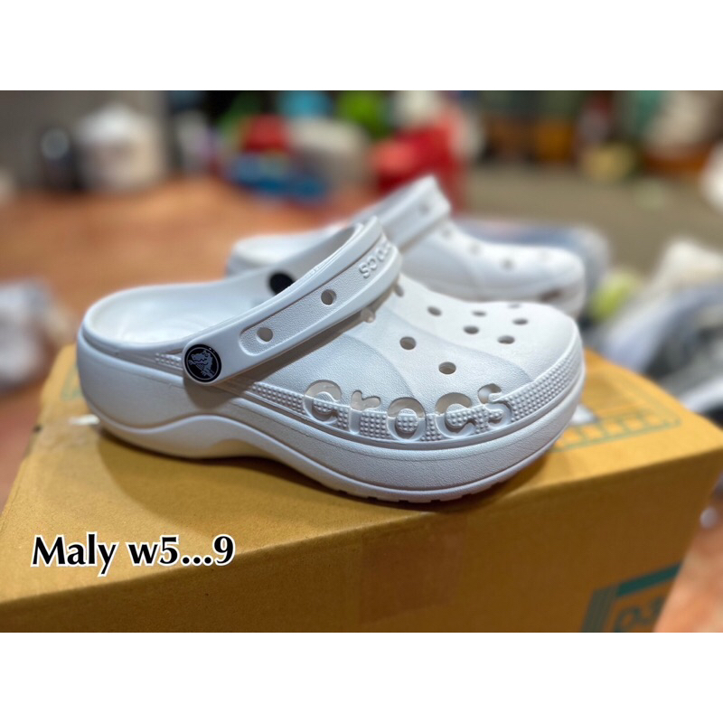 รองเท้าแตะผู้หญิง รองเทาCrocs รองเท้าผู้หญิง ส้นสูง5cmนิ่ม ใส่สบ่ายราคาถูก