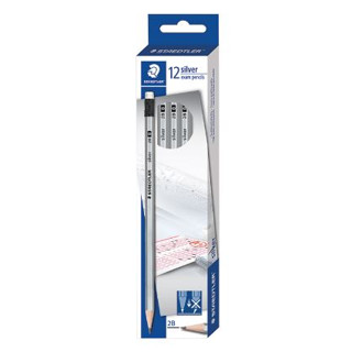N Staedtler 8851347132259 ดินสอดำ 2B Silver (1กล่อง12แท่ง)