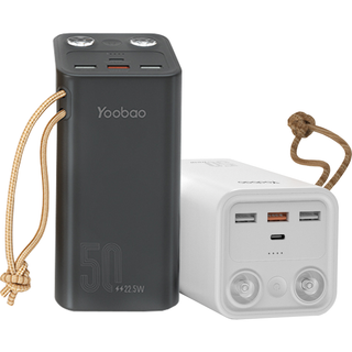 [ พร้อมส่ง] Yoobao H5 Powerbank 50000mAh  ชาร์จเร็ว PD20W  แบตอึด ไฟฉายสว่างมาก **รับประกัน 1 ปี**