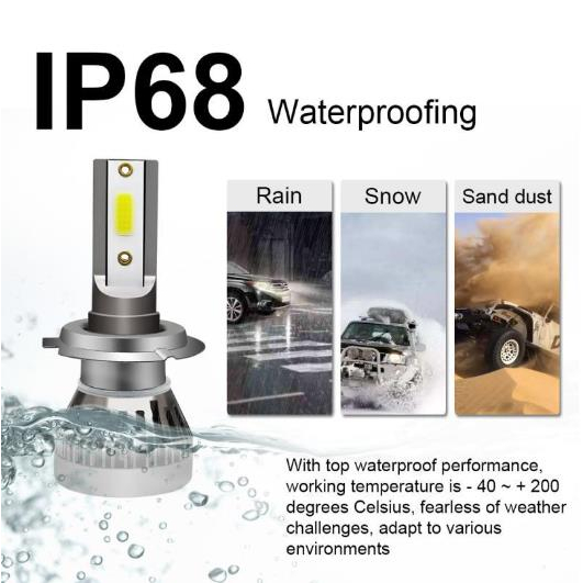 Novsight หลอดไฟหน้า H4 Led  สําหรับรถยนต์ Turbo Led 12V Original