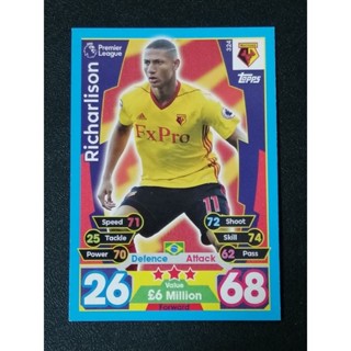 การ์ดฟุตบอล MATCH ATTAX 2017/18 SOCCER CARDS (NO.308-324)