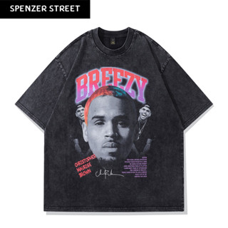 Spenzer.street | 🖤  Chris brown เสื้อโอเวอร์ไซส์ เสื้อผ้าสตรีท เสื้ออปป้า เกาหลี เสื้อy2k ทราวิส 2pac ฮิต 2023 มาใหม่