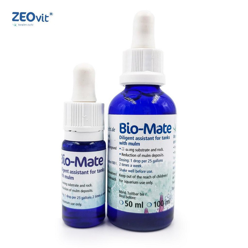 Bio-Mate แบคทีเรียเข้มข้น สำหรับตู้ทะเล ลดตะไคร่น้ำตาล ลดฟอสเฟต เพิ่มแบคทีเรียดีย่อยสลายของเสีย นำเข้าจากเยอรมันนี