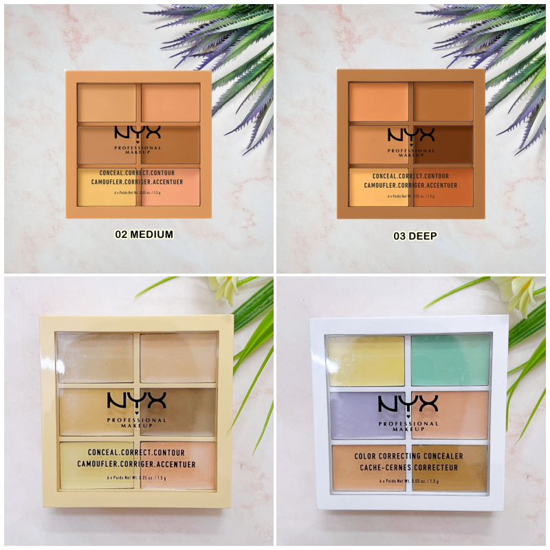 [NYX®] PROFESSIONAL MAKEUP Conceal Correct Contour Palette 1.5g นิกซ์ คอนซีลเลอร์ คอเร็คท์ คอนทัวร์ 