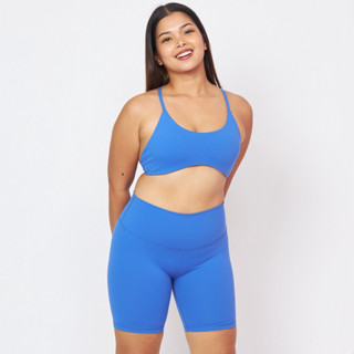 [Peaches active] Soft flex Biker Shorts (Cobalt) - กางเกงขาสั้นสีน้ำเงินสด / กางเกงออกกำลังกาย กางเกงกีฬา