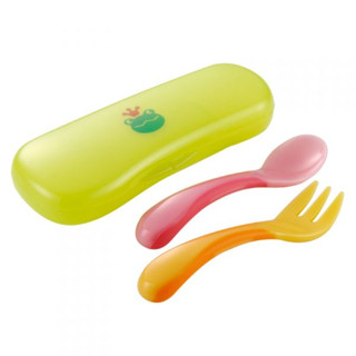 RICHELL ชุดช้อนส้อม Grip Spoon &amp; Fork with case