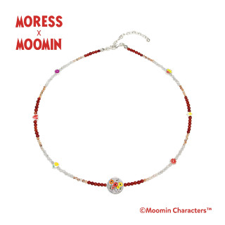 Moress Moomin Flower Genuine Stones Necklace