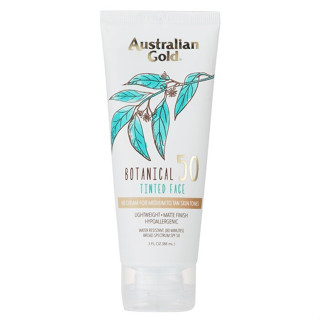 AUSTRALIAN GOLD - Botanical Sunscreen SPF 50 Tinted Face BB Cream - Medium to Tan - 89ml/3oz