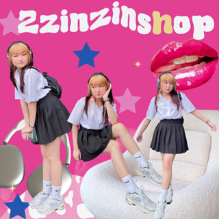 กระโปรงพลีทเอวมีขอบ💖ป้าย(Zzinzinshop) เนื้อผ้าคุณภาพ