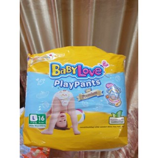 BaBy Love Play Pants Premium L 16 ชิ้น 9-14 kg