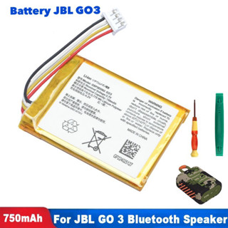 Battery jbl go3 แบตเตอรี่ลำโพง jbl go3 750mah