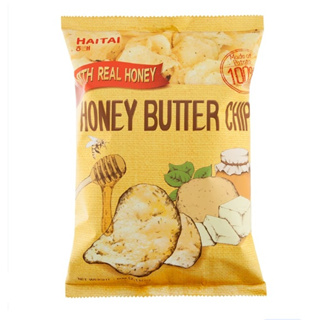 Haitai calbee  honey butter chips ไฮไทมันฝรั่งแผ่นทอดกรอบรสฮันนี่บัตเตอร์ 60กรัม อร่อยมาก สินค้าสดใหม่