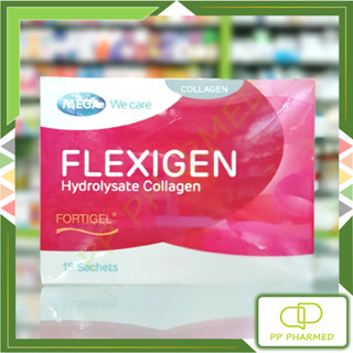 Mega Flexigen คอลลาเจนสำหรับข้อเข่าโดยเฉพาะ Hydrolysate Collagen กล่อง 15 ซอง