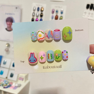 เล็บเจลปลอม cutie nails 🫧💐💖✨ เจลแท้ 100% ⛄️