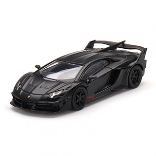 Lamborghini LB-Silhouette WORKS Aventador GT EVO Matte Black RHD 1:64 (Mini GT)