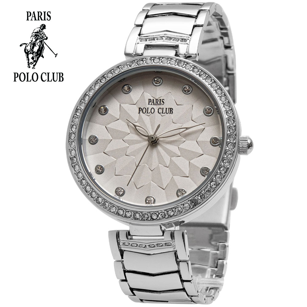 นาฬิกาข้อมือผู้หญิง นาฬิกา หน้าปัดสไตล์ มินิมอล แบรนด์ Paris Polo Club 220525L มีประกัน 1ปี