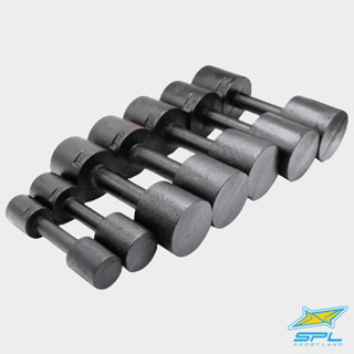 SPORTLAND Collection ดัมเบลดำ SPL Black lron Dumbbell th (5 kg,6kg, 7kg, 8 kg, 9kg, 10kg) BK