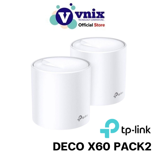 DECO X60 PACK2 TP-Link AX3000 Wi-Fi 6 System By Vnix Group