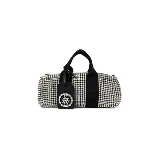 SHU HANDBAGS BLINK BARREL POUCH - SILVER