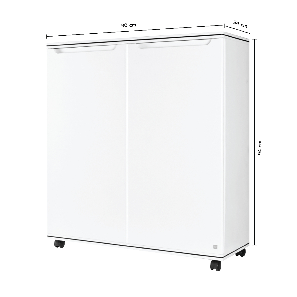 ตู้รองเท้า รุ่นเคิร์ฟ 6 ช่อง ขนาด 90x34x98.5