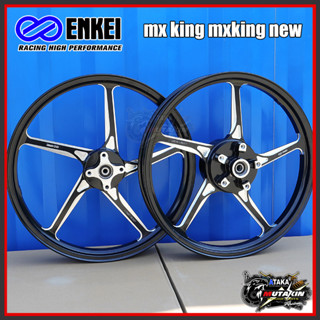 ENKEI ลาย 511 ล้อเเม็ก 5ก้านเดิม ล้อแม็กมอเตอร์ไซต์ขอบ 17" Exciter150/155 สีเงิน SPARK135 4s สีขาว