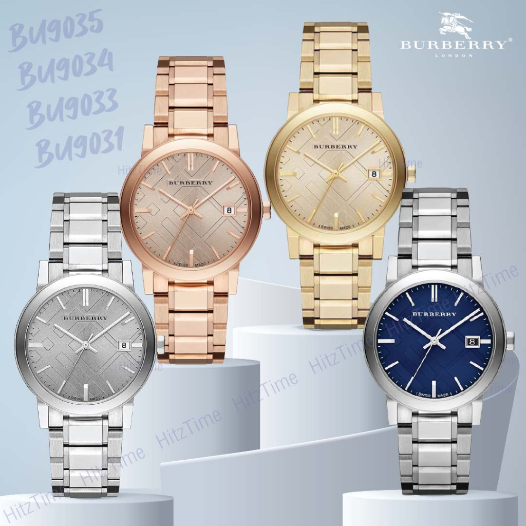 นาฬิกา burberry นาฬิกาข้อมือผู้หญิง แบรนด์เนม ของแท้ รุ่น BU9035 BU9034 แบรนด์ Burberry Watchbrand น