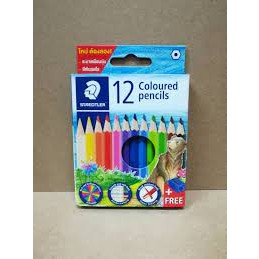 STAEDTLER ดินสอสีไม้ สเต็ดเล่อร์  12 สี แถม เกาเหลาดินสอ