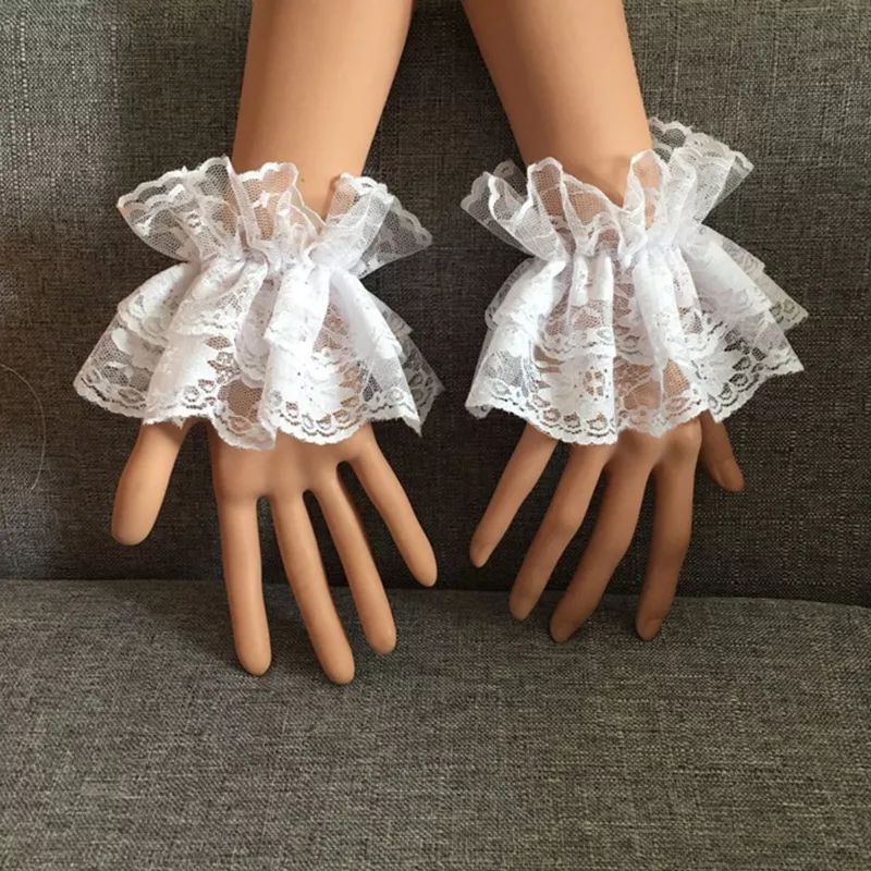 🧤ถุงมือผ้าลูกไม้แบบรัดข้อมือสไตล์โลลิต้าสวยแสนหวาน
