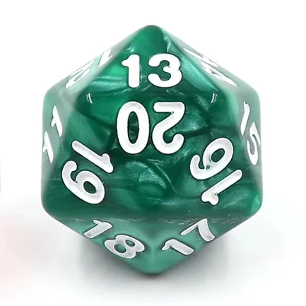 ลูกเต๋า D20 & สุ่มหลายแบบ Random DICE D4 D6 D8 D10 D12 D20 D100 (1ลูก, 1die) | DnD D&D MTG RPG TRPG บอร์ดเกม Magic เมจิก thumbnail 8