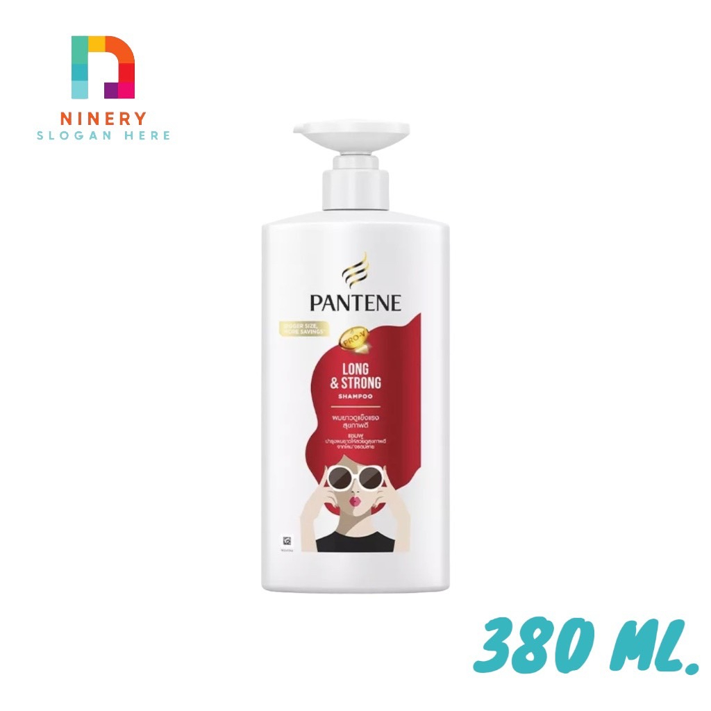 Pantene แพนทีน โปร-วี สูตรผมยาวสวยแข็งแรง แชมพู 380 มล. Long&Strong Pro-V Shampoo 380 ml