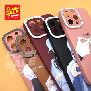 Samsung A04/A13 5G./A23/A53/A54 5G./A73/S23Ultra Vivo เคสมือถือนิ่ม TPU กันเลนส์กล้องนูนลายการ์ตูนคู่ ลายเท่ น่ารัก