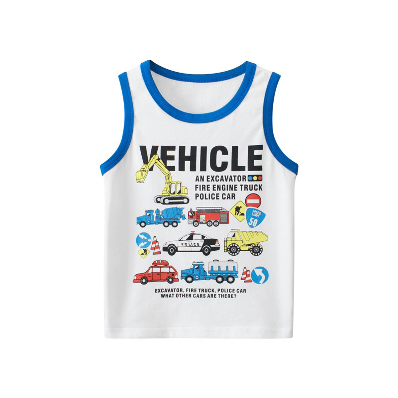27kids เสื้อยืดเด็ก BX399 รถ VEHICLE เสื้อกล้าม