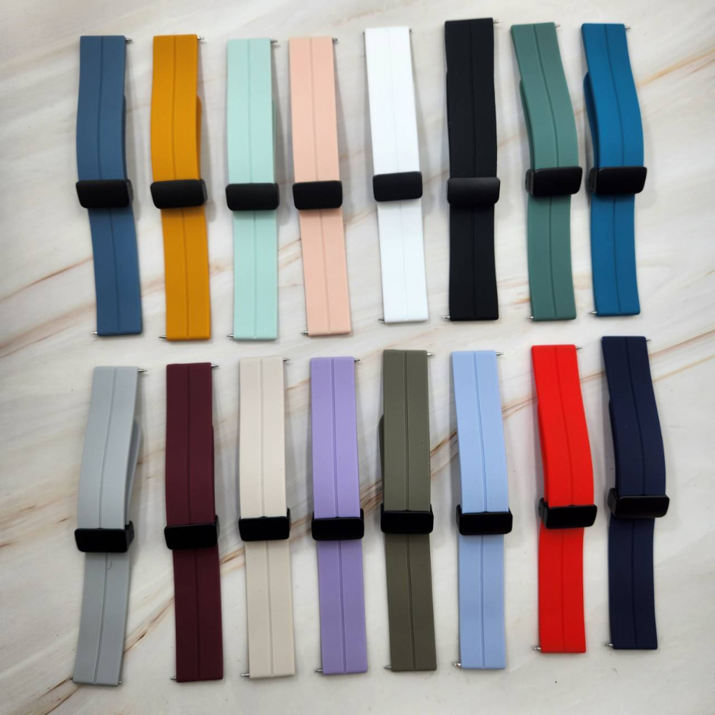 สายนาฬิกา แม่เหล็ก 20 mm Samsung watch 4 5 6 Garmin Vivoactive 3 5 Forerunner 645 245 55 165 venu SQ 2plus Coros Pace2