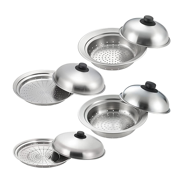 Yoshikawa Food Steamer Steam Cooker on pot With lid made in Japan Small dome type