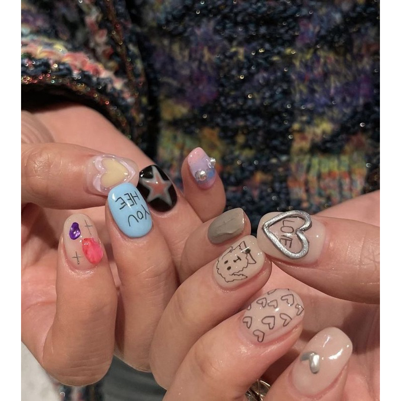 nailgel y2k art +ﾟ*｡:ﾟ+